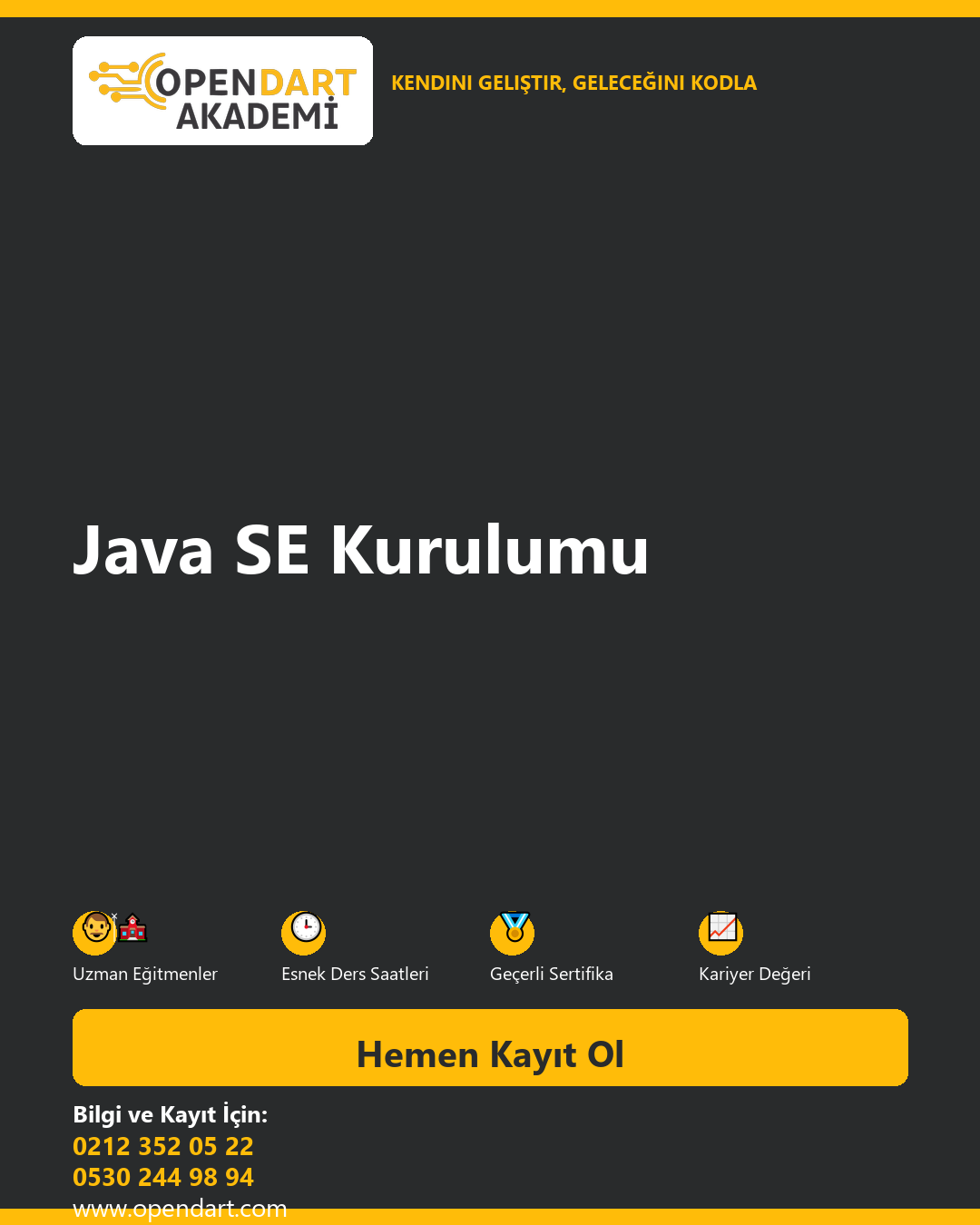 Java SE Kurulumu